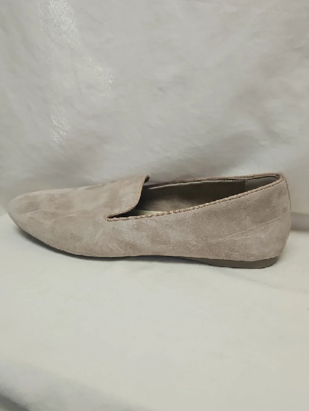 Birdies The Starling Suede Loafer Flats - Latte Beige Size 10